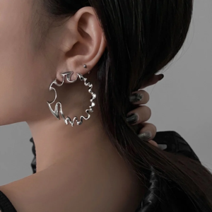 Irregular Twisted Punk Earrings