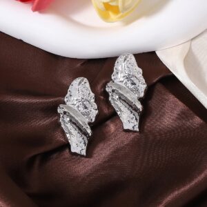 Erica Irregular Metallic Stud Earrings