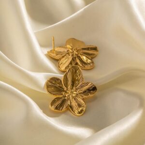 Medusa Floral Earrings [stainless steel]
