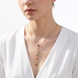 Gemstone Medley Long Necklace