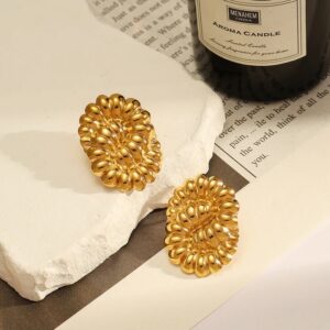 Cocooned in Gold Earring