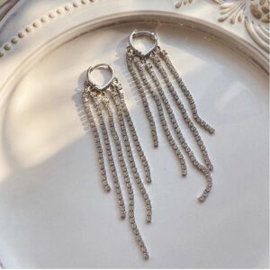 Party Glam Tassel Drop Earrings