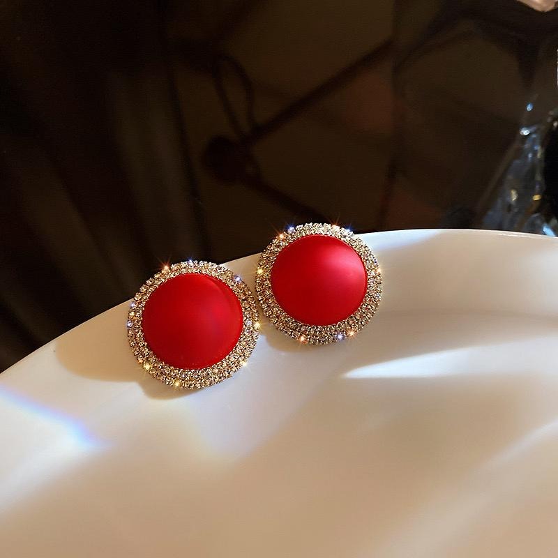 Red Party Earrings - Image 3