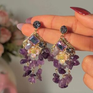 Purple Ballroom Dreamy Earrings