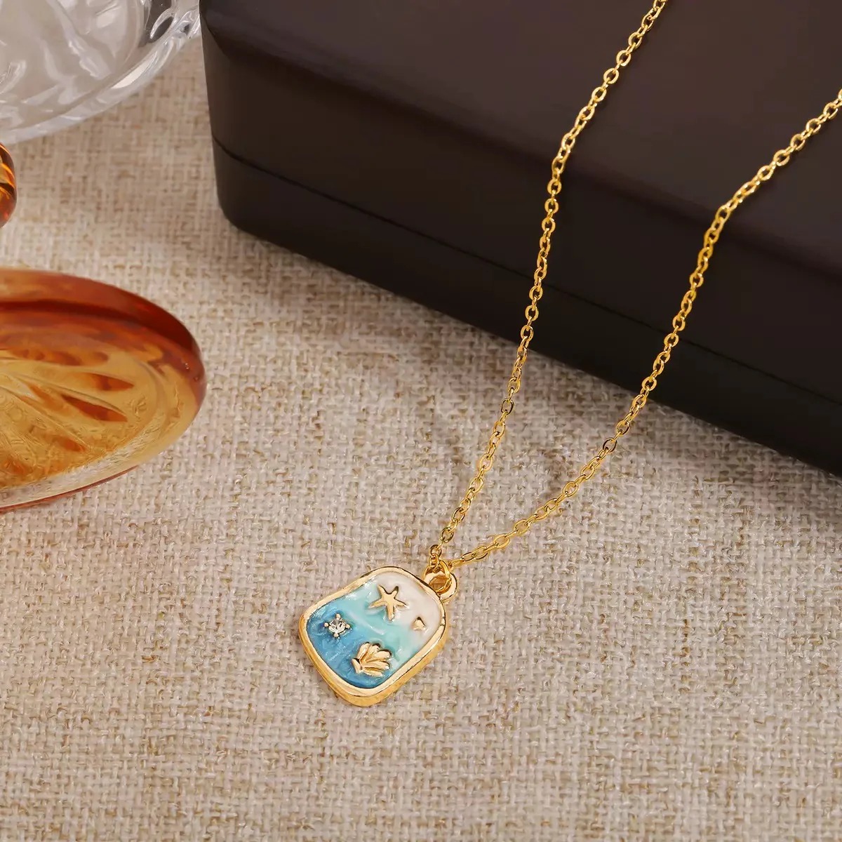 Aqua Ombre Necklace - Image 4