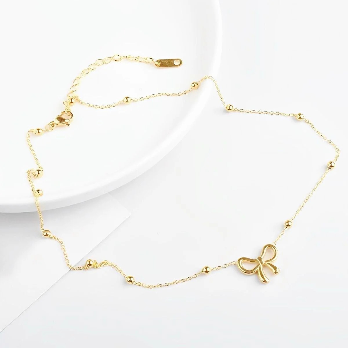 Cute Bow Necklace - Image 3