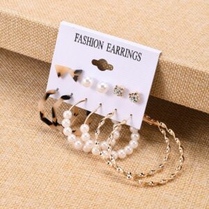 Vannila combo of 6 pair of Earrings