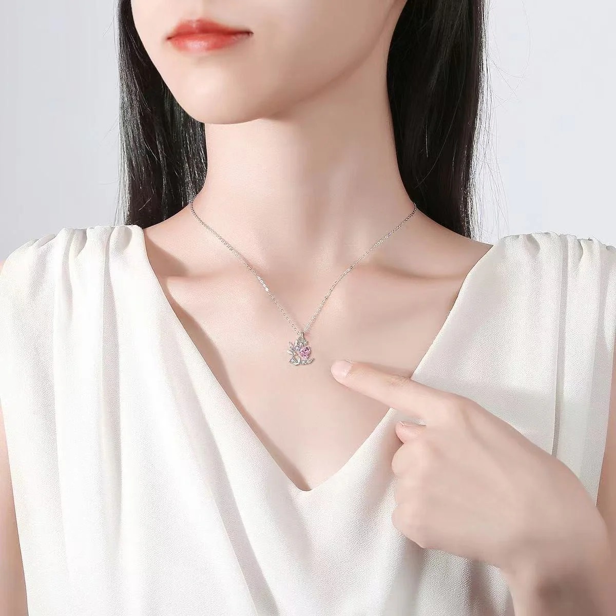 Pink Poetess Pinteresty Necklace - Image 4