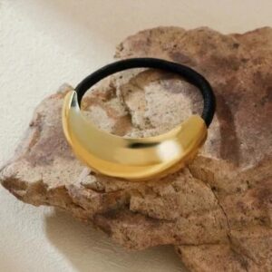 Curved Statement Metal Hair Tie