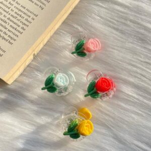 Mini Rose Hairclips