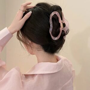 Candy-Pink Cloud Claw Clip