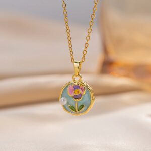 Timeless Orchid Vintage Necklace